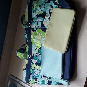 Thirty One Bundle - Easy Breezy Tote Best Buds 2 Rubie Minis plus wristlet